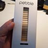 PEBBLE Time Steel Gold Metal wrist band NOS