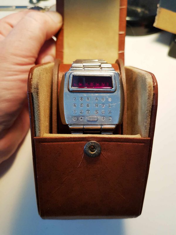 Pulsar 901 Calculator LED Watch in box
