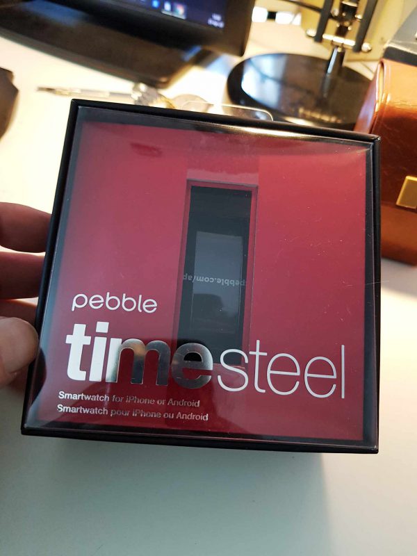 PEBBLE Time Steel Watch Box with paperwork - Image 2