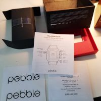 PEBBLE Time Steel Watch Box with paperwork