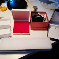 Varios watch and jewlery boxes