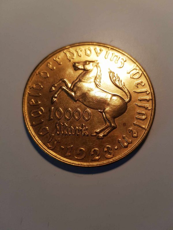 10000 Mark 1923 , Germany, Westfalen