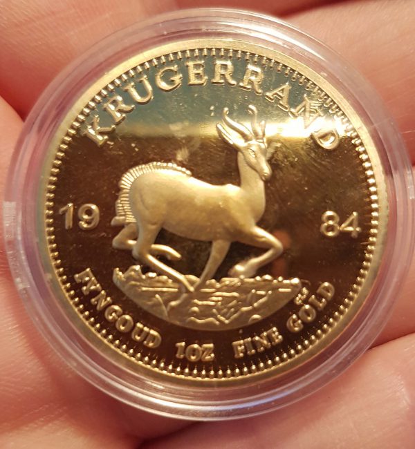 1 Krugerrand 1984 , South Afrika,  -- Imitation -- - Image 2
