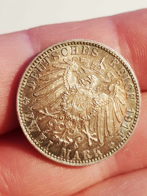 2 Mark 1914 , Germany, Bayern