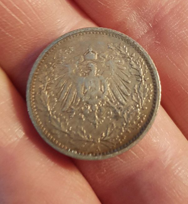 1/2 Mark 1907 A, Germany, Deutsches Reich - Image 2