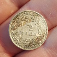 1/2 Mark 1915 D, Germany, Deutsches Reich