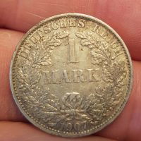1 Mark 1907 A, Germany, Deutsches Reich