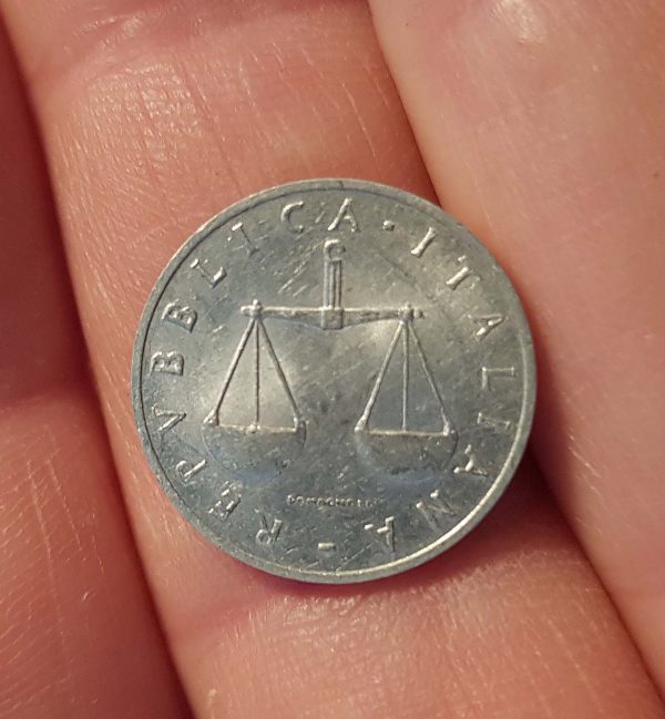 1 Lira 1954 , Italy, - Image 2