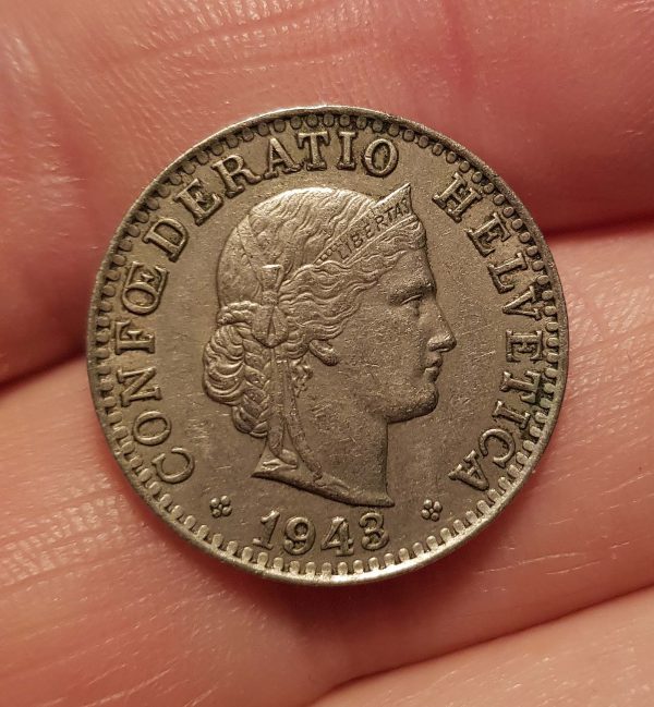 20 Rappen 1943 , Switzerland, - Image 2