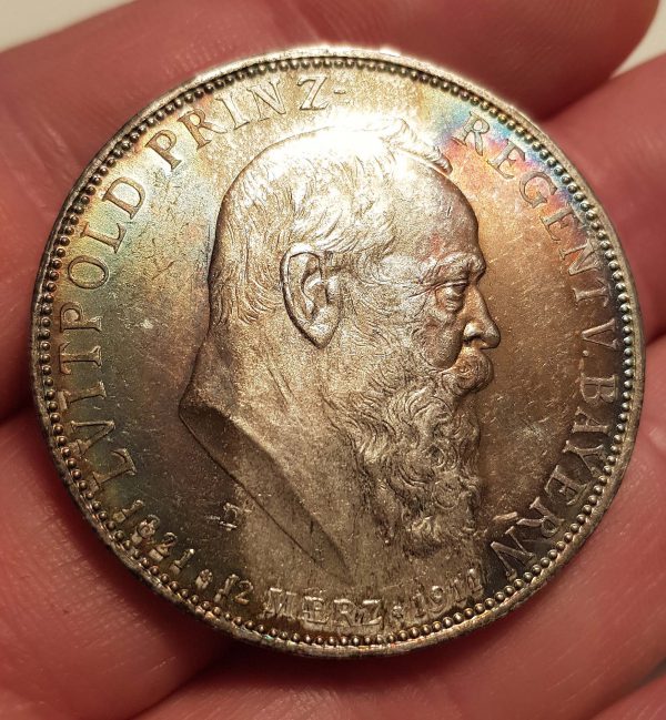 5 Mark 1911 D, Germany, Bayern