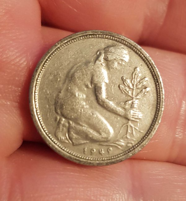 50 Pfennig 1949 J, Germany, Bank Deutscher Länder - Image 2