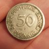 50 Pfennig 1949 J, Germany, Bank Deutscher Länder