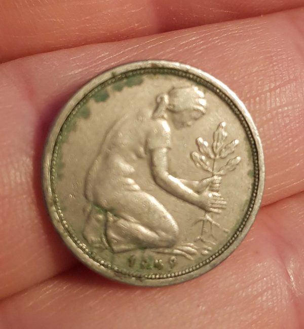 50 Pfennig 1949 J, Germany, Bank Deutscher Länder - Image 2