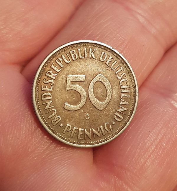 50 Pfennig 1950 G, Germany, Bundesrepublik Deutschland