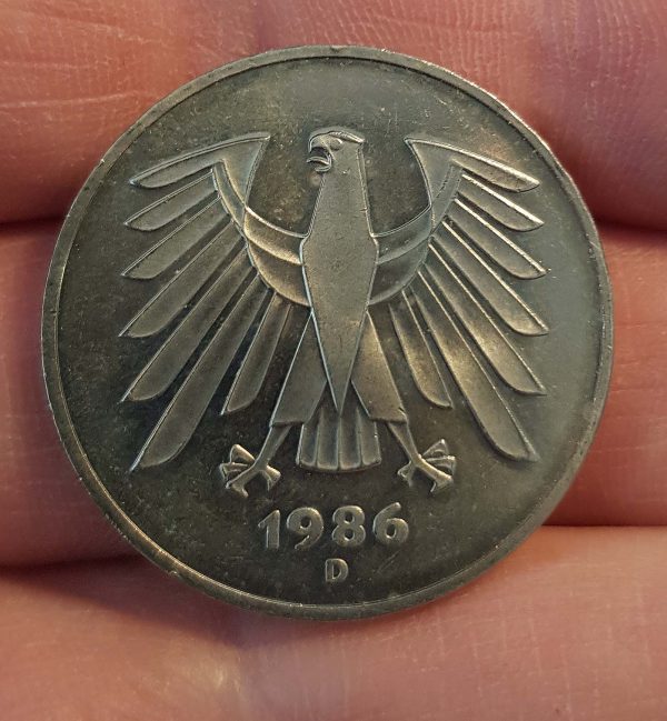 5 Mark 1986 D, Germany, Federal Republic (West Germany) - Image 2