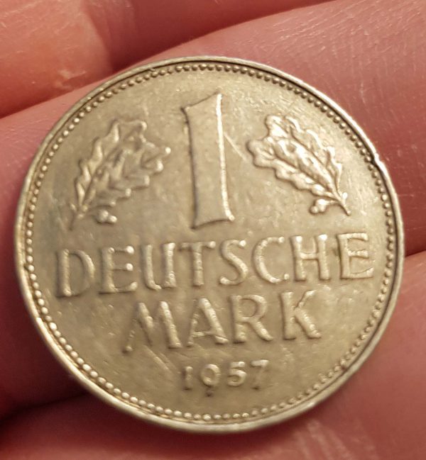 1 Mark 1957 J, Germany, Federal Republic (West Germany)