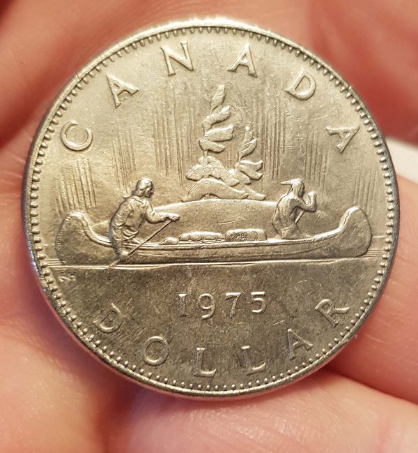 1 Dollar 1975 , CANADA, - Image 2
