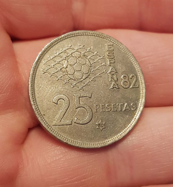 25 Pesetas 1980 , Spain, - Image 2