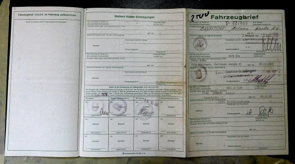 BMW E3 2500, 1977 Original Classic Car Documents for Sale! - Image 3