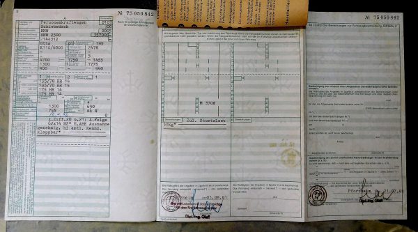 BMW E3 2500, 1972 Original Classic Car Documents for Sale! - Image 2