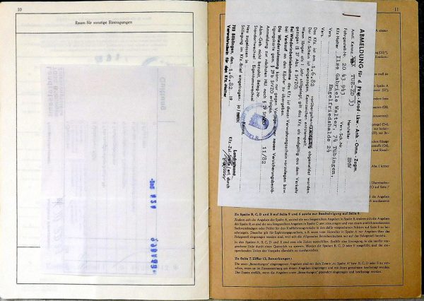 BMW E3 2500, 1972 Original Classic Car Documents for Sale! - Image 2