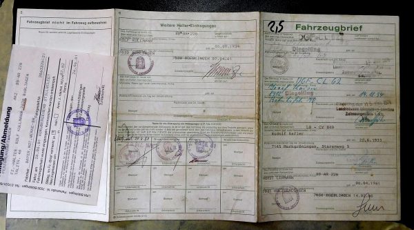 BMW E3 2500, 1974 Original Classic Car Documents for Sale! - Image 3