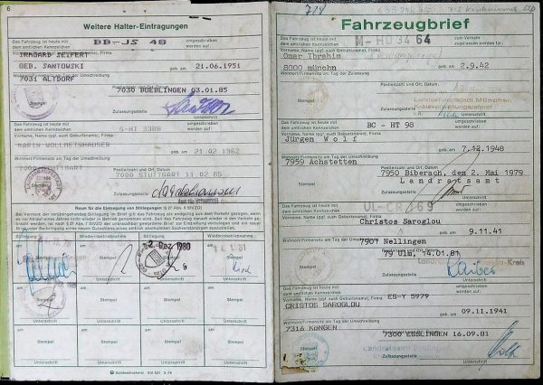 BMW E23 728, 1978 Original Classic Car Documents for Sale! - Image 4