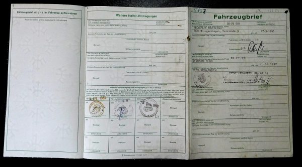 BMW E23 728, 1978 Original Classic Car Documents for Sale! - Image 3