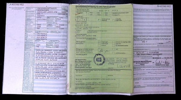 BMW E23 728, 1978 Original Classic Car Documents for Sale! - Image 2