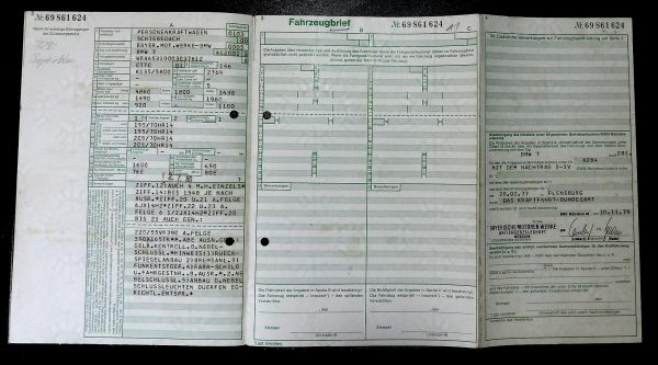 BMW E23 728i, 1980 Original Classic Car Documents for Sale! - Image 2