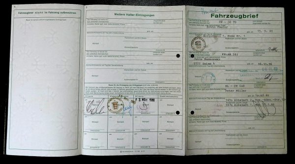 BMW E23 728, 1978 Original Classic Car Documents for Sale! - Image 4