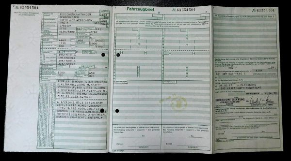 BMW E23 728, 1978 Original Classic Car Documents for Sale! - Image 3