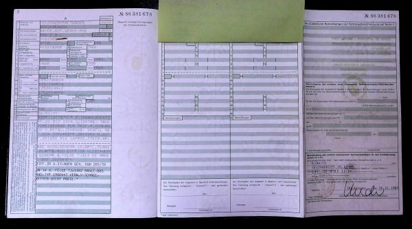 BMW E3 3.0L, 1977 Original Classic Car Documents for Sale! - Image 4
