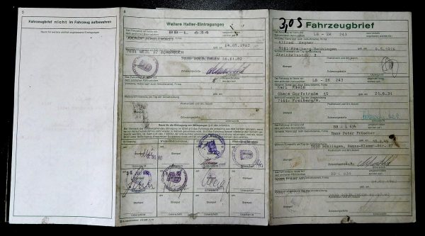 BMW E3 3.0S, 1971 Original Classic Car Documents for Sale! - Image 2
