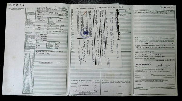 BMW E3 3.0S, 1971 Original Classic Car Documents for Sale! - Image 3
