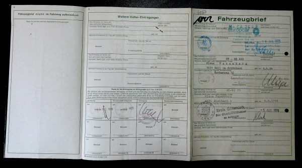 BMW 02 1802, 1975 Original Classic Car Documents for Sale! - Image 2