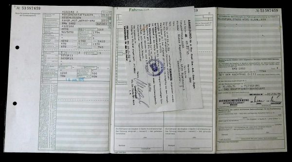 BMW 02 1802, 1975 Original Classic Car Documents for Sale! - Image 4