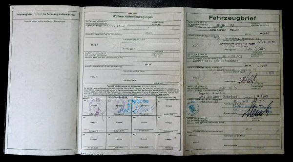 BMW 02 1802, 1973 Original Classic Car Documents for Sale! - Image 4