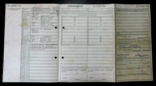 BMW 02 1602, 1973 Original Classic Car Documents for Sale! - Image 3