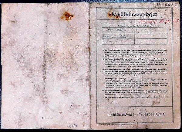 BMW 02 1602, 1969 Original Classic Car Documents for Sale! - Image 2