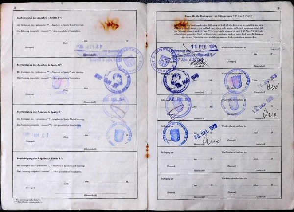 BMW 02 1602, 1969 Original Classic Car Documents for Sale! - Image 6