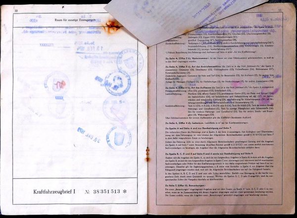 BMW 02 1602, 1969 Original Classic Car Documents for Sale! - Image 7