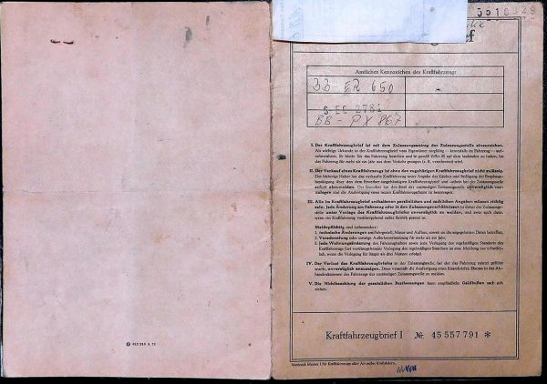 BMW 02 1802, 1972 Original Classic Car Documents for Sale! - Image 2
