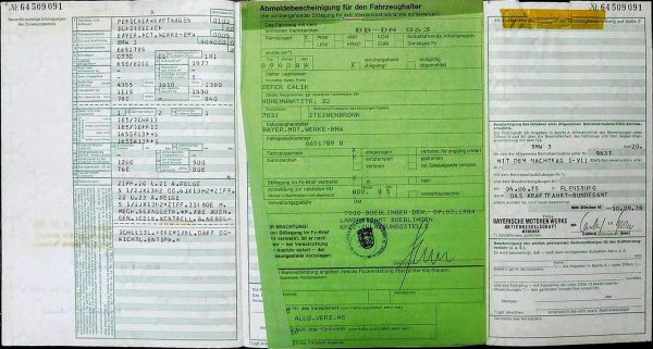 BMW E21 320, 1978 Original Classic Car Documents for Sale! - Image 3