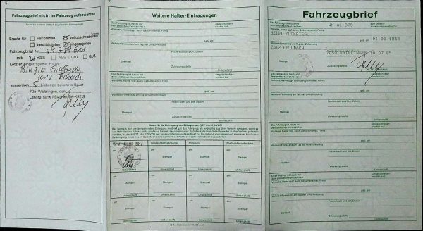 BMW E21 320, 1977 Original Classic Car Documents for Sale! - Image 4
