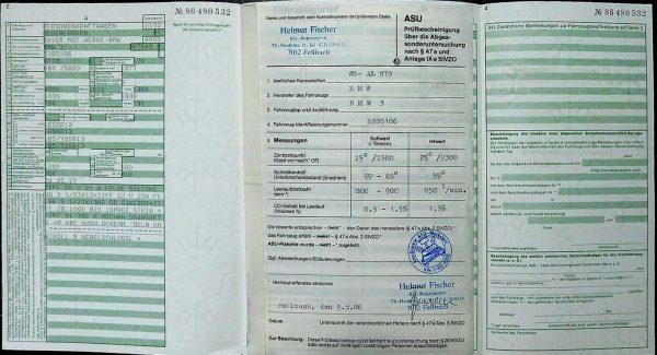 BMW E21 320, 1977 Original Classic Car Documents for Sale! - Image 3