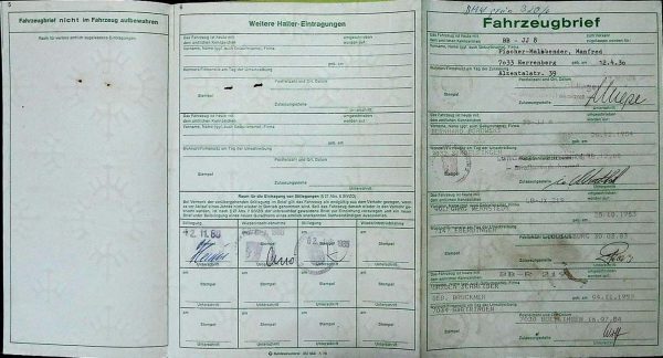 BMW E21 320, 1978 Original Classic Car Documents for Sale! - Image 4
