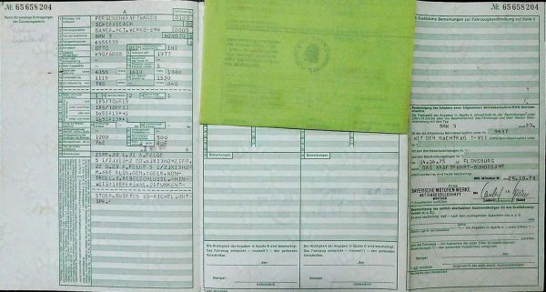 BMW E21 320, 1978 Original Classic Car Documents for Sale! - Image 2
