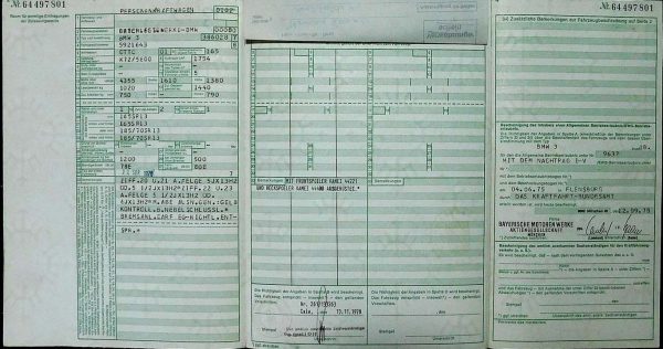 BMW E21 318, 1978 Original Classic Car Documents for Sale! - Image 2