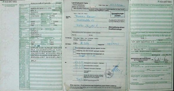 BMW E21 318, 1978 Original Classic Car Documents for Sale! - Image 3